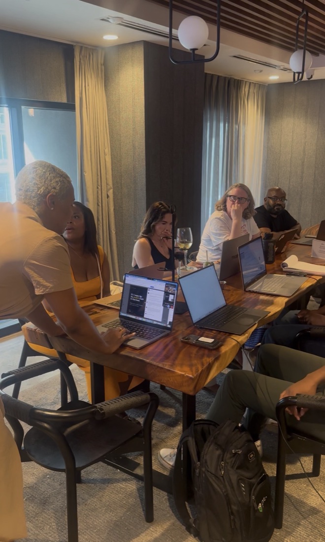 Karima Williams teaching a live build session